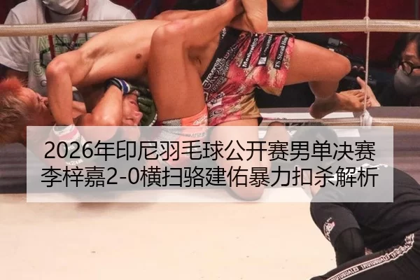 2026年印尼羽毛球公开赛男单决赛李梓嘉2-0横扫骆建佑暴力扣杀解析